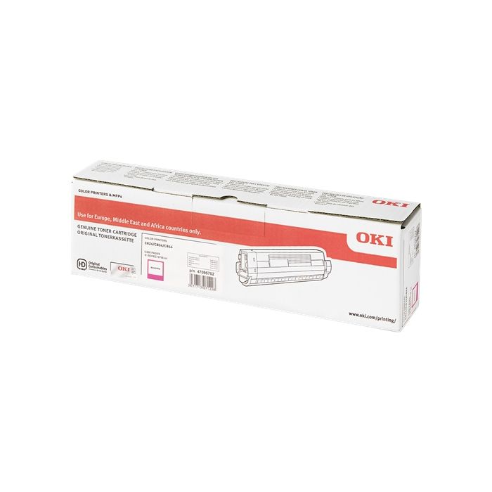 OKI C824/C834/C844 Magenta Cartucho de Toner Original - 47095702