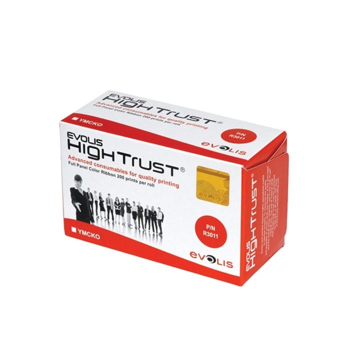 Evolis YMCKO Cartucho de Cinta Original - 200 Impresiones - R3011