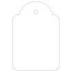 Apli Etiquetas Colgantes Blancas 36 x 53mm 500 U.