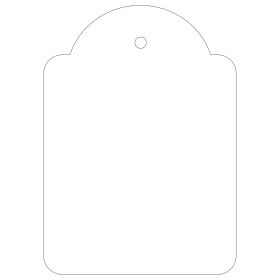 Apli Etiquetas Colgantes Blancas 50 x 70mm 400 U.