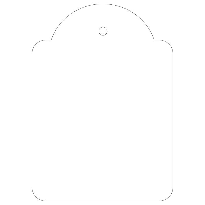 Apli Etiquetas Colgantes Blancas 50 x 70mm 400 U.