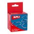 Apli Anillas Articuladas Metalicas 38mm - Acabado Niquelado Duradero - Ideal para Encuadernacion y Scrapbooking - Caja con 20 Anillas