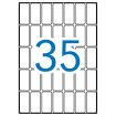 Apli Etiquetas A5 Blancas 19.0 x 40.0mm 15 Hojas