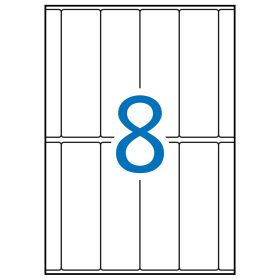 Apli Etiquetas A5 Blancas 31.0 x 100.0mm 15 Hojas