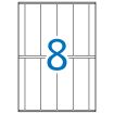 Apli Etiquetas A5 Blancas 31.0 x 100.0mm 15 Hojas