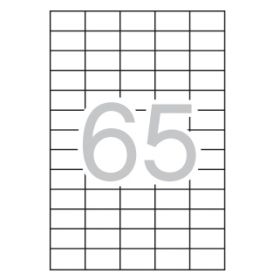 Apli Etiquetas Blancas Permanentes 38 x 21.2mm 25 Hojas