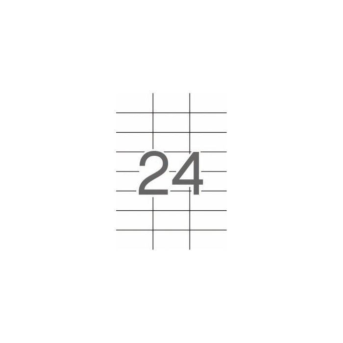 Apli Etiquetas Blancas Permanentes 70.0 x 37.0mm 25 Hojas