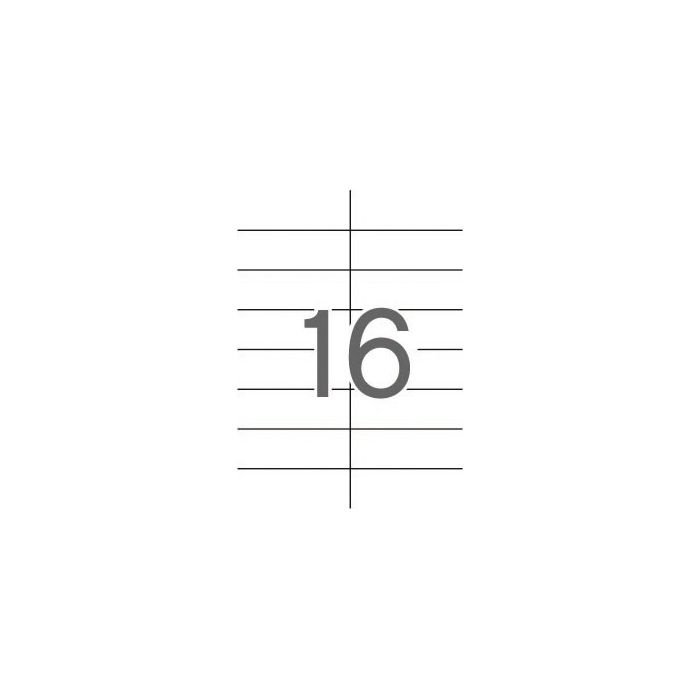 Apli Etiquetas Blancas Permanentes 105.0 x 37.0mm 25 Hojas