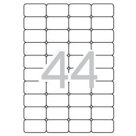 Apli Etiquetas Translucidas Resistentes Intemperie 48.5 x 25.4mm 20 Hojas