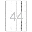 Apli Etiquetas Translucidas Resistentes Intemperie 48.5 x 25.4mm 20 Hojas