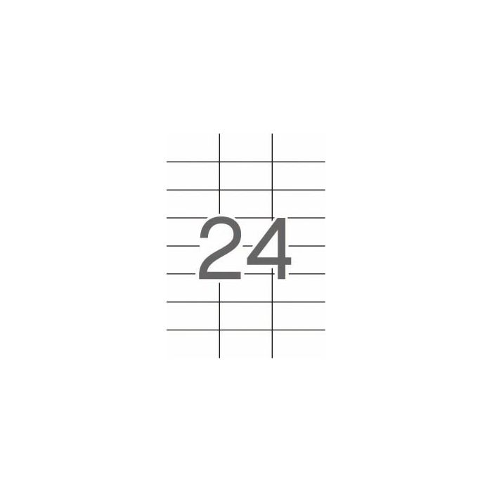 Apli Etiquetas Translucidas Resistentes Intemperie 70.0 x 37.0mm 20 Hojas