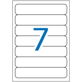Apli Etiquetas Blancas para Archivo 190.0 x 38.0mm 25 Hojas