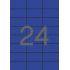 Apli Etiquetas Azules Permanentes 70.0 x 37.0mm 20 Hojas