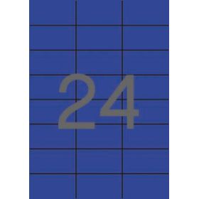 Apli Etiquetas Azules Permanentes 70.0 x 37.0mm 20 Hojas