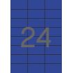 Apli Etiquetas Azules Permanentes 70.0 x 37.0mm 20 Hojas