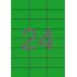 Apli Etiquetas Verdes Permanentes 70.0 x 37.0mm 20 Hojas