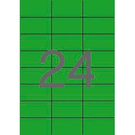 Apli Etiquetas Verdes Permanentes 70.0 x 37.0mm 20 Hojas