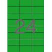 Apli Etiquetas Verdes Permanentes 70.0 x 37.0mm 20 Hojas