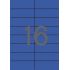 Apli Etiquetas Azules Permanentes 105.0 x 37.0mm 20 Hojas