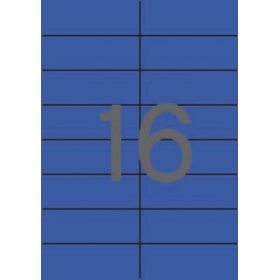 Apli Etiquetas Azules Permanentes 105.0 x 37.0mm 20 Hojas