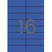 Apli Etiquetas Azules Permanentes 105.0 x 37.0mm 20 Hojas