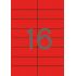 Apli Etiquetas Rojas Permanentes 105.0 x 37.0mm 20 Hojas
