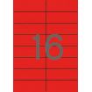 Apli Etiquetas Rojas Permanentes 105.0 x 37.0mm 20 Hojas