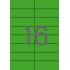 Apli Etiquetas Verdes Permanentes 105.0 x 37.0mm 20 Hojas