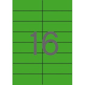 Apli Etiquetas Verdes Permanentes 105.0 x 37.0mm 20 Hojas