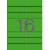 Apli Etiquetas Verdes Permanentes 105.0 x 37.0mm 20 Hojas