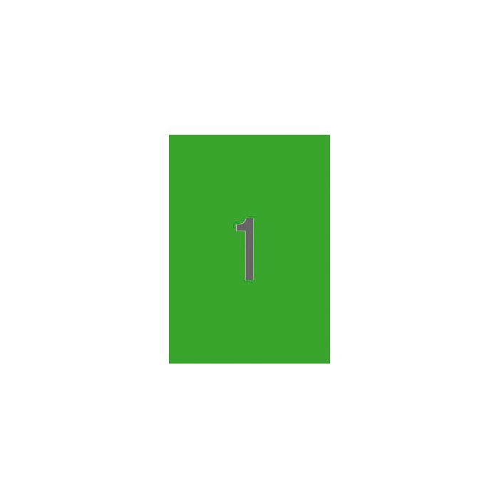 Apli Etiquetas Verdes Permanentes 210.0 x 297.0mm 20 Hojas