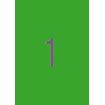 Apli Etiquetas Verdes Permanentes 210.0 x 297.0mm 20 Hojas