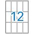 Apli Etiquetas A5 Blancas 34.0 x 67.0mm 15 Hojas
