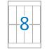 Apli Etiquetas A5 Blancas 36.0 x 82.0mm 15 Hojas