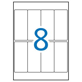 Apli Etiquetas A5 Blancas 36.0 x 82.0mm 15 Hojas