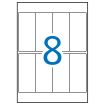 Apli Etiquetas A5 Blancas 36.0 x 82.0mm 15 Hojas