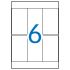 Apli Etiquetas A5 Blancas 49.0 x 82.0mm 15 Hojas
