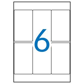 Apli Etiquetas A5 Blancas 49.0 x 82.0mm 15 Hojas