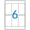 Apli Etiquetas A5 Blancas 49.0 x 82.0mm 15 Hojas