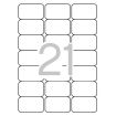 Apli Etiquetas Blancas Permanentes 63.5 x 38.1mm 25 Hojas