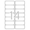 Apli Etiquetas Blancas Permanentes 99.1 x 38.1mm 25 Hojas