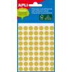 Apli Etiquetas Minibolsa Amarillas Ø 8.0mm 3 Hojas