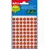 Apli Etiquetas Minibolsa Rojas Ø 8.0mm 3 Hojas