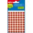 Apli Etiquetas Minibolsa Rojas Ø 10.0mm 5 Hojas