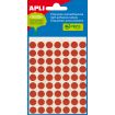 Apli Etiquetas Minibolsa Rojas Ø 10.0mm 5 Hojas