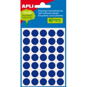 Apli Etiquetas Minibolsa Azules Ø 13.0mm 5 Hojas