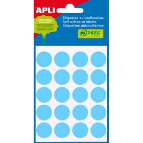 Apli Etiquetas Minibolsa Azules Ø 19.0mm 5 Hojas