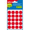 Apli Etiquetas Minibolsa Rojas Ø 19.0mm 5 Hojas