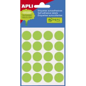 Apli Etiquetas Minibolsa Verdes Ø 19.0mm 5 Hojas