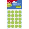 Apli Etiquetas Minibolsa Verdes Ø 19.0mm 5 Hojas